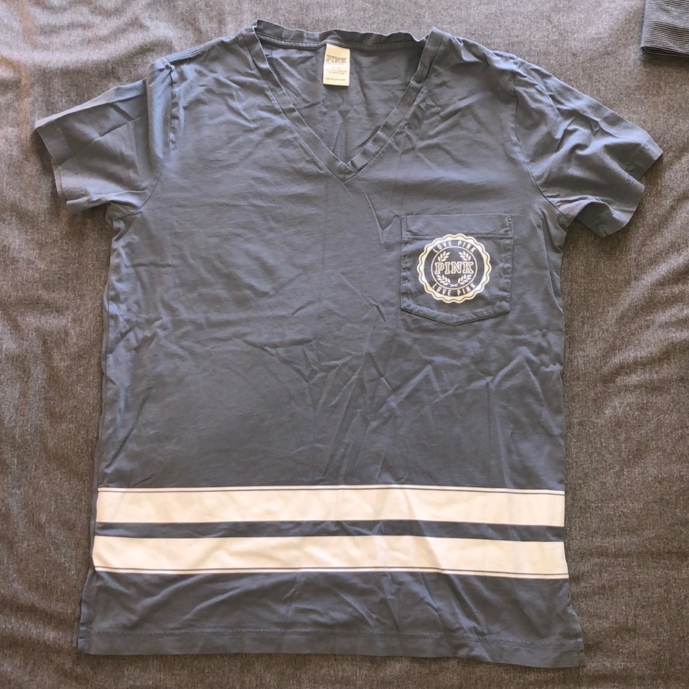 VS PINK varsity oversized tee